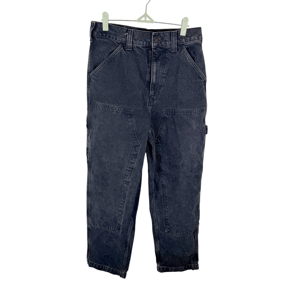 BDG Carpenter Jeans Mens W29 L32 Washed Black Double Knee Workwear Denim